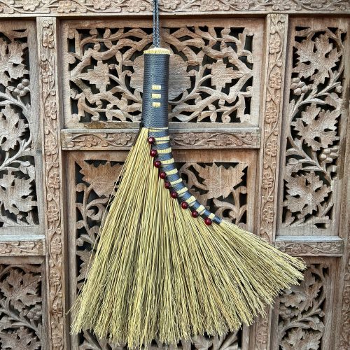 Grey Turkey Wing Hand Broom