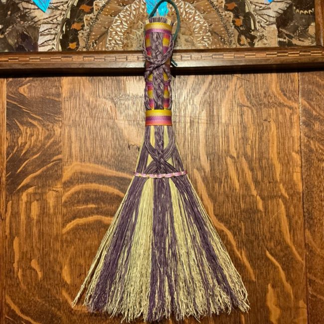Purple Eostre Hand Broom